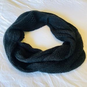 Unbranded Womens Black Knit Infinity Scarf